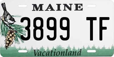 ME license plate 3899TF