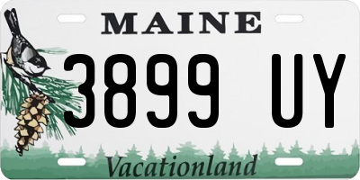 ME license plate 3899UY