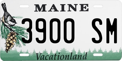 ME license plate 3900SM