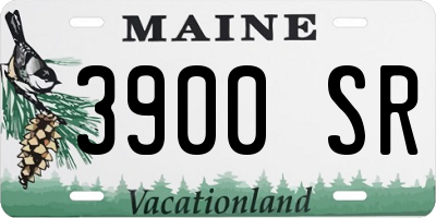 ME license plate 3900SR