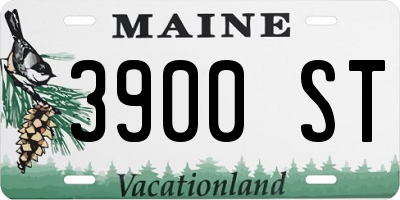 ME license plate 3900ST