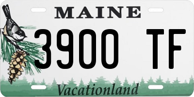 ME license plate 3900TF