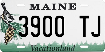 ME license plate 3900TJ