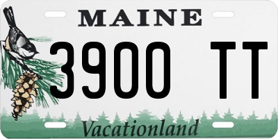ME license plate 3900TT