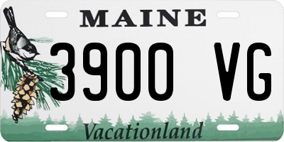 ME license plate 3900VG