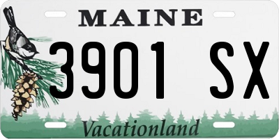 ME license plate 3901SX