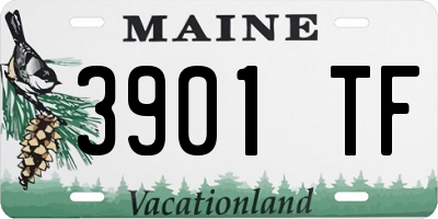 ME license plate 3901TF