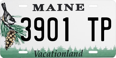 ME license plate 3901TP