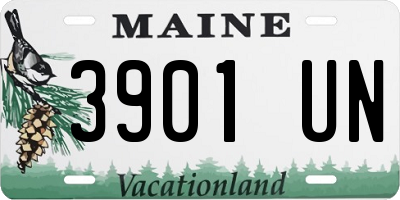 ME license plate 3901UN