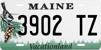 ME license plate 3902TZ