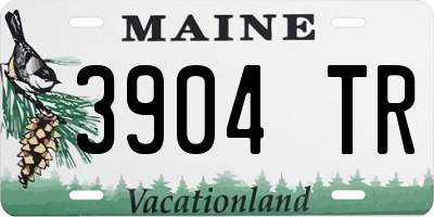 ME license plate 3904TR