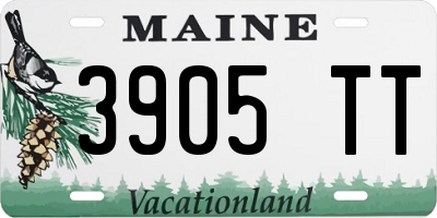 ME license plate 3905TT