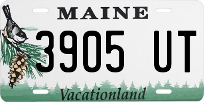 ME license plate 3905UT