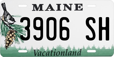 ME license plate 3906SH
