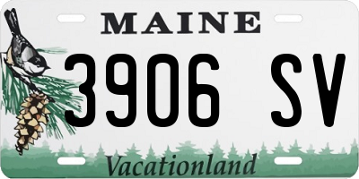 ME license plate 3906SV