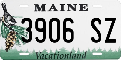 ME license plate 3906SZ