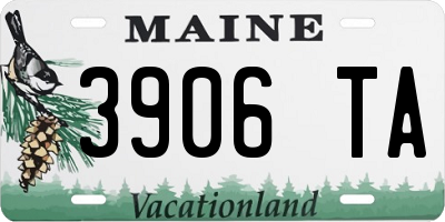 ME license plate 3906TA