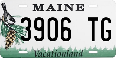 ME license plate 3906TG