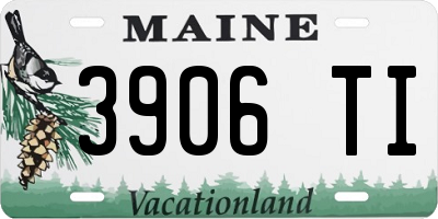 ME license plate 3906TI