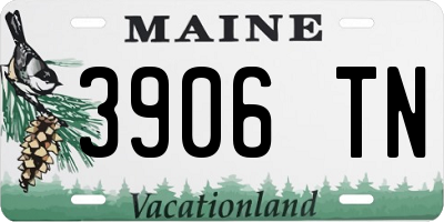 ME license plate 3906TN