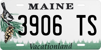 ME license plate 3906TS