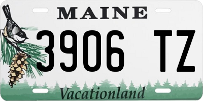 ME license plate 3906TZ