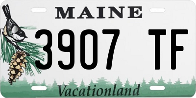 ME license plate 3907TF