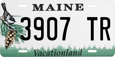 ME license plate 3907TR