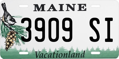 ME license plate 3909SI