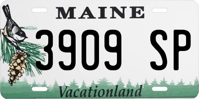 ME license plate 3909SP