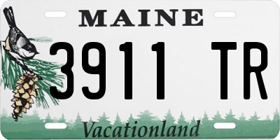 ME license plate 3911TR