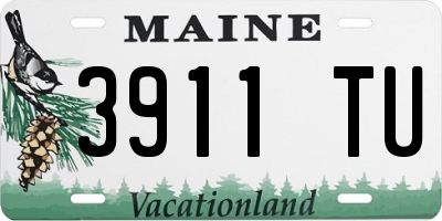 ME license plate 3911TU