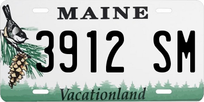 ME license plate 3912SM