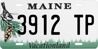 ME license plate 3912TP