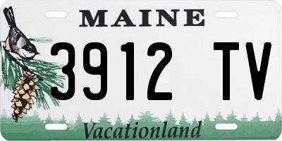 ME license plate 3912TV