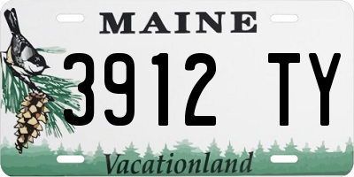 ME license plate 3912TY