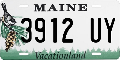 ME license plate 3912UY