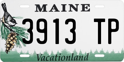 ME license plate 3913TP