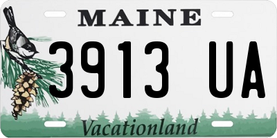 ME license plate 3913UA