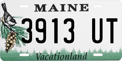 ME license plate 3913UT