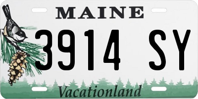 ME license plate 3914SY