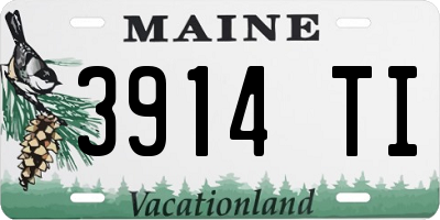 ME license plate 3914TI