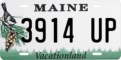 ME license plate 3914UP