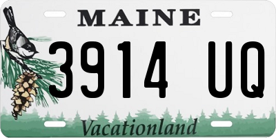 ME license plate 3914UQ