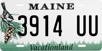 ME license plate 3914UU