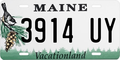 ME license plate 3914UY