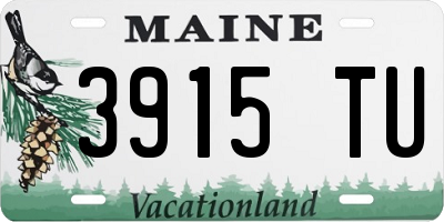 ME license plate 3915TU