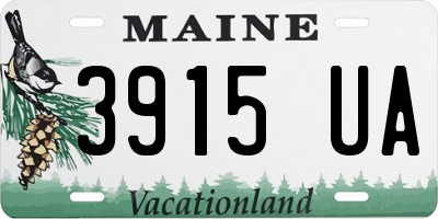 ME license plate 3915UA