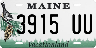 ME license plate 3915UU