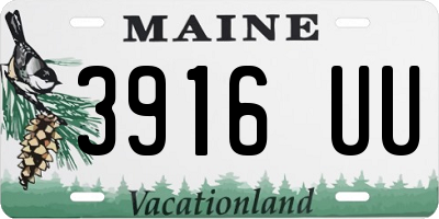 ME license plate 3916UU